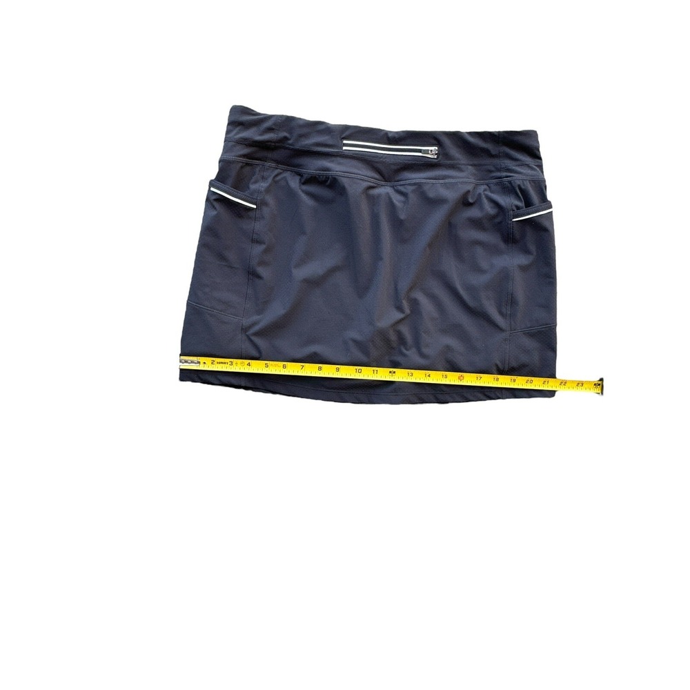 Athleta Womans Running Skort Black Size L Polyester, Spandex RN#54023 - Picture 7 of 10